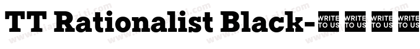 TT Rationalist Black字体转换